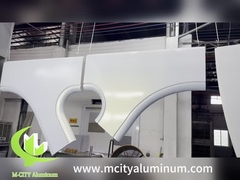 Υπερβολικά μεταλλικά πάνελ Στερεό αλουμίνιο Αρχιτεκτονική πρόσοψη