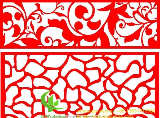 Πίνακα με το laser cut από αλουμίνιο για διακόσμηση φράχτη διατρυμμένο τοίχωμα