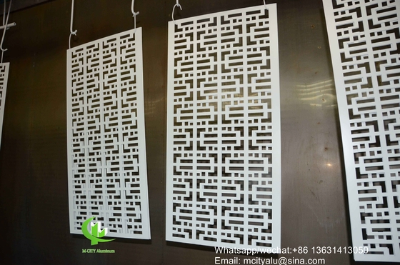Πίνακα με το laser cut από αλουμίνιο για διακόσμηση φράχτη διατρυμμένο τοίχωμα