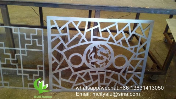 Foshan 1.5mm Μεταλλικό αλουμινίου κοπή πάνελ οθόνη laser cut πρόσοψη πάνελ ξενοδοχείο διακόσμηση
