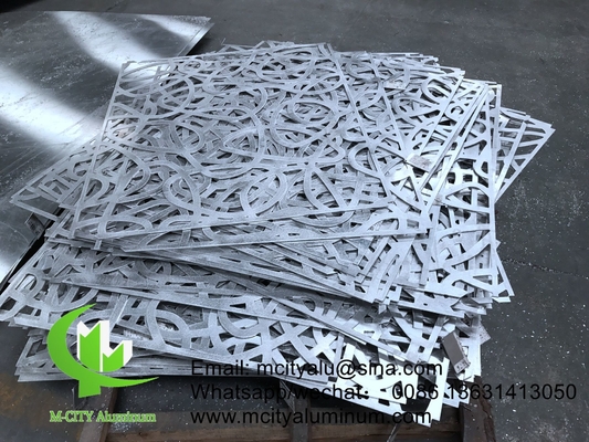 Δαχτυλίδι με laser cut που έχει επικαλυφθεί με σκόνη Αλουμίνιο CNC διακοσμητικό πάνελ με laser cut για τοίχο πρόσοψης