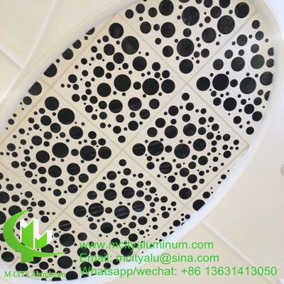 Μεταλλικό κούφιο Πίνακα τοίχου με laser cut από αλουμίνιο για την διακόσμηση οροφής
