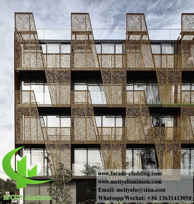 Εξωτερική κοπή λέιζερ Διατρημένα μεταλλικά επενδύματα