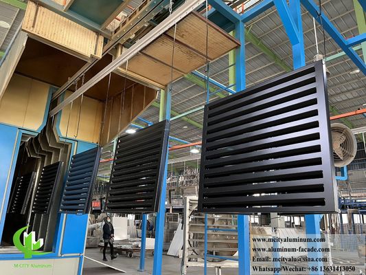 Καλή τιμή Αλουμινένιο κάλυμμα κλιματιστικού Θερμοανατλικής κάλυψης Μεταλλική οθόνη Εξωτερική εφαρμογή σε απευθείας σύνδεση