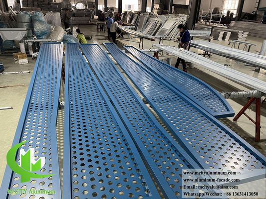 Καλή τιμή Αλουμινένια οθόνη με διάτρητα μεταλλικά πτερύγια φύλλου για διακόσμηση προσόφων σε απευθείας σύνδεση