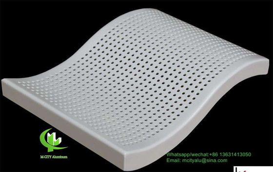 Μεταλλικό αλουμινένιο διάτρητο πάνελ επένδυσης για τοίχο κουρτίνας προσόψεως με πάχος 3 mm