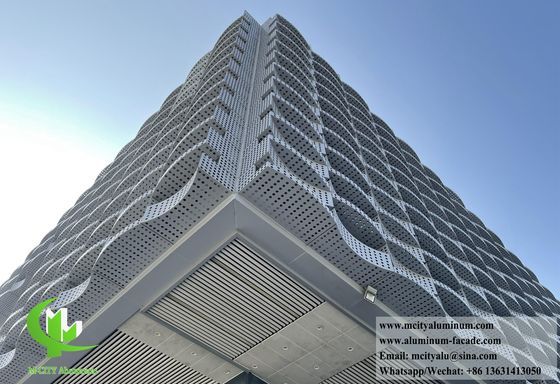Καλή τιμή Μεταλλική επένδυση Προσαρμοσμένη διάτρητη οθόνη αλουμινίου για την διακόσμηση τοίχων σε απευθείας σύνδεση