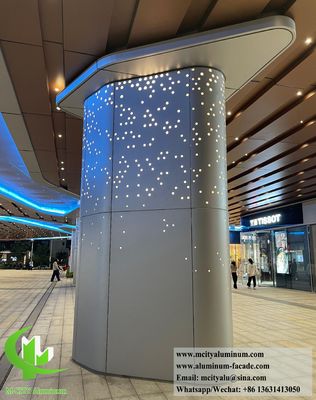Καλή τιμή Διακοσμητικές μεταλλικές οθόνες, πλάκες μεταλλικών φύλλων αλουμινίου για επένδυση στήλων σε απευθείας σύνδεση