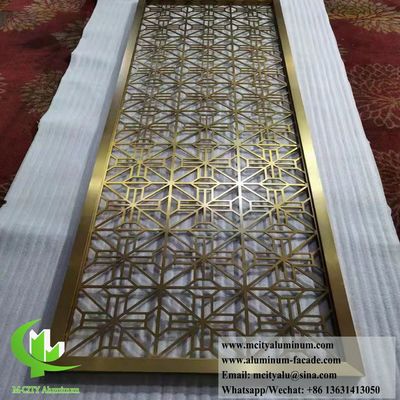Καλή τιμή 8mm Metal Screen Privacy Screen Aluminium Laser Cut Panels για εξωτερική χρήση σε απευθείας σύνδεση