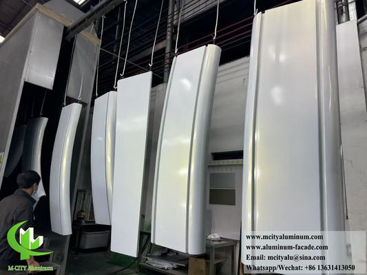 Καλή τιμή Υπερβολικά πλαίσια αλουμινίου διπλή καμπυλωτή μεταλλική πρόσοψη σε απευθείας σύνδεση