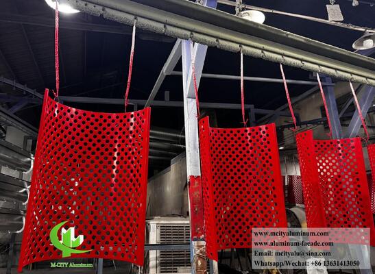 Καλή τιμή Καμπύλα διάτρητα πάνελ αλουμινίου για διακόσμηση προσόψεων και οροφών σε απευθείας σύνδεση