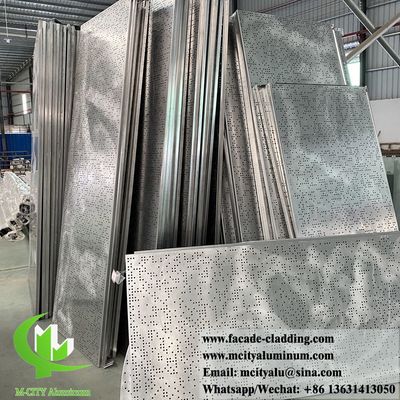Καλή τιμή Στερεό αλουμινένιο τοίχωμα με βαφή PVDF και μοτίβα εξατομικευμένης διάτρησης σε πάχος 3 mm σε απευθείας σύνδεση