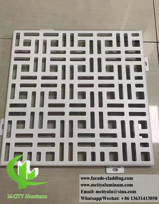 Καλή τιμή Περφορέ Πανακι Αλουμινίου με Ηλεκτροστατική Βαφή και Προσαρμόσιμα Χρώματα RAL και Πάχος 3mm για Αρχιτεκτονικά Συστήματα Προσόψεων σε απευθείας σύνδεση