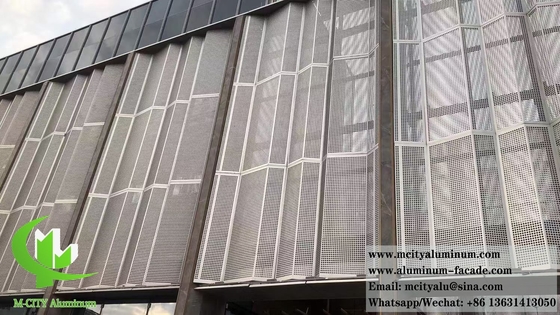 Χάλυβας από αλουμίνιο με διάτρητο φύλλο για διακόσμηση προσόφων
