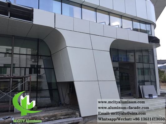 Μεταλλική οροφή 3D σχήμα αρχιτεκτονικό φύλλο αλουμινίου για τοίχους προσόψεις σύστημα αντι σκουριά