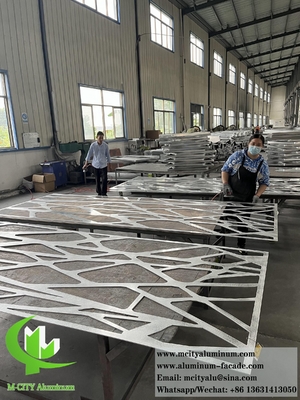 Εικόνα με laser cut metal 15mm Πίνακες αλουμινίου με μοτίβο για πόρτα