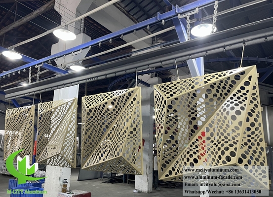 3D σχεδιασμός προσόψεως Μεταλλική οθόνη Πίνακα αλουμινίου για τοίχους κτιρίων Πίνακα επένδυσης