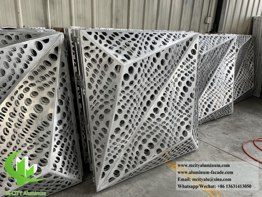 3D σχεδιασμός προσόψεως Χάλυβα φύλλο Αλουμίνιο επένδυση διάτρητο φύλλο