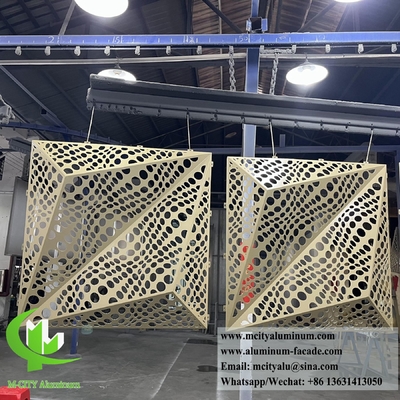 3D σχεδιασμός προσόψεως Χάλυβα φύλλο Αλουμίνιο επένδυση διάτρητο φύλλο