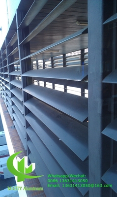 PVDF Αρχιτεκτονική Αεροπεταλίδα πτερύγια αλουμινίου πτερύγια με οβάλ σχήμα για το παράθυρο προσώπου