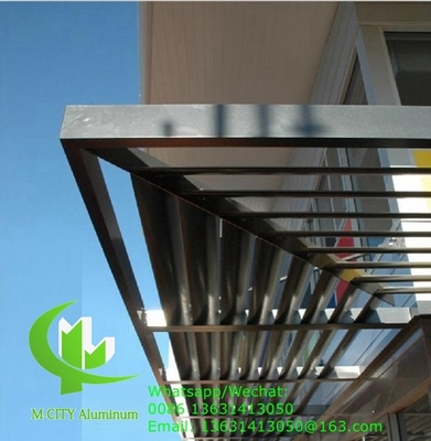 PVDF Αρχιτεκτονική Αεροπεταλίδα πτερύγια αλουμινίου πτερύγια με οβάλ σχήμα για το παράθυρο προσώπου