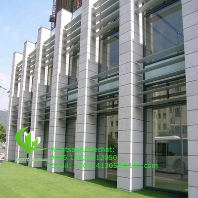 PVDF Αρχιτεκτονική Αεροπεταλίδα πτερύγια αλουμινίου πτερύγια με οβάλ σχήμα για το παράθυρο προσώπου