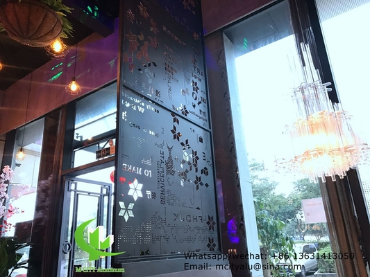 Πίνακας διακοσμητικού αλουμινίου CNC Laser cut panel για επένδυση προσόψεων