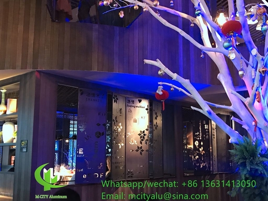 Πίνακας διακοσμητικού αλουμινίου CNC Laser cut panel για επένδυση προσόψεων