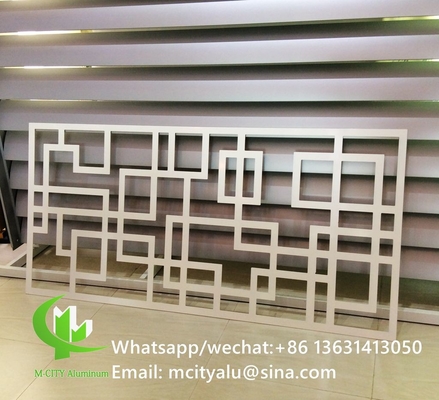 μέταλλο αλουμινίου laser cut cnc φύλλο οθόνης αλουμινίου για διακόσμηση σπιτιού ξενοδοχείου