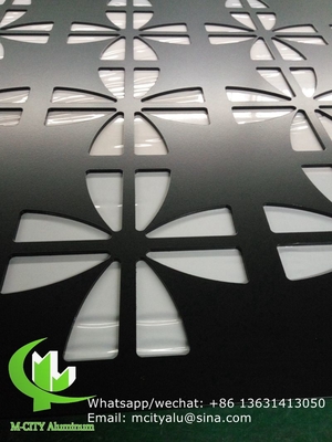 διάτρητο φύλλο οθόνης αλουμινίου laser cut cnc για διακόσμηση τοίχων