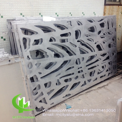 Μεταλλικό αλουμινίου laser cutting cnc αλουμινίου οθόνη πίνακα για την διακόσμηση του σπιτιού ξενοδοχείου