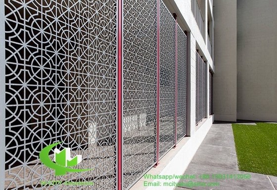 Πίνακα με το laser cut από αλουμίνιο για διακόσμηση φράχτη διατρυμμένο τοίχωμα