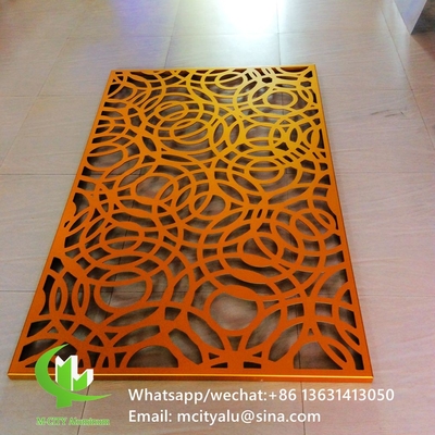 Πίνακα με το laser cut από αλουμίνιο για διακόσμηση φράχτη διατρυμμένο τοίχωμα