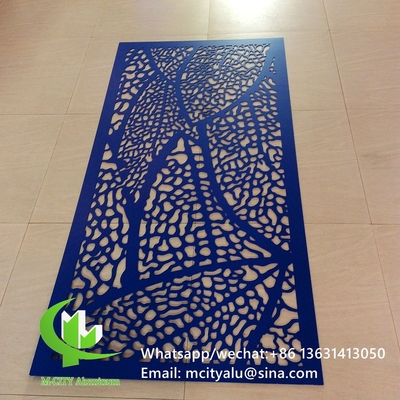 Πίνακα με το laser cut από αλουμίνιο για διακόσμηση φράχτη διατρυμμένο τοίχωμα