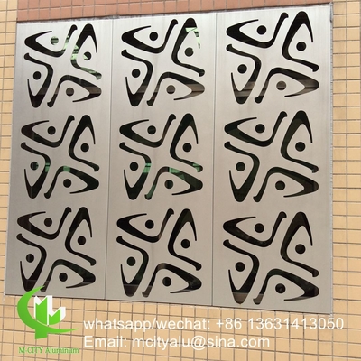 Κίνα προμηθευτής 600x600mm αλουμινίου διάτρητο επένδυση πάνελ για τοίχο διακόσμηση σχήμα κάμψης