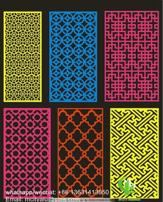 Πίνακα με το laser cut από αλουμίνιο για διακόσμηση φράχτη διατρυμμένο τοίχωμα