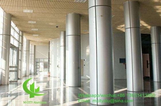 Πίνακα επένδυσης από μεταλλικό αλουμίνιο 3 mm με επίστρωση σκόνης για στήλη τοίχου κουρτίνας προσόψεως