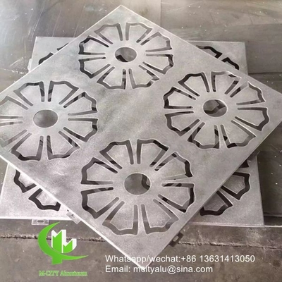 Πίνακα με το laser cut από αλουμίνιο για διακόσμηση φράχτη διατρυμμένο τοίχωμα