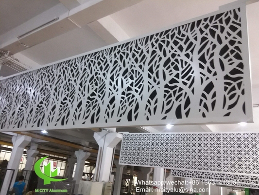 Πίνακα με το laser cut από αλουμίνιο για διακόσμηση φράχτη διατρυμμένο τοίχωμα