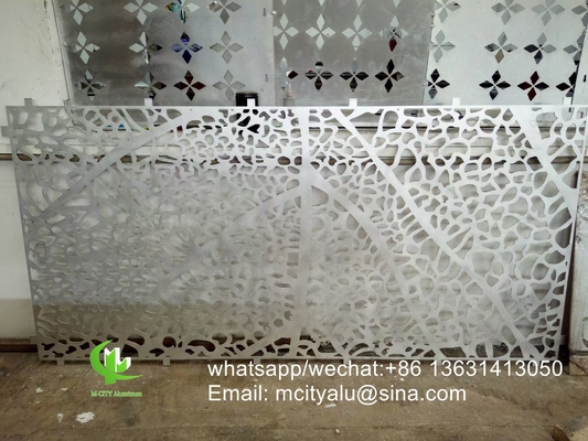 Αραβικό στυλ CNC laser screen Perforated 2.5mm Metal aluminum cladding panel for wall with star pattern (Αραβικό στυλ CNC λέιζερ οθόνη με διάτρηση 2.5mm)