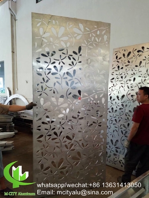 Αραβικό στυλ CNC laser screen Perforated 2.5mm Metal aluminum cladding panel for wall with star pattern (Αραβικό στυλ CNC λέιζερ οθόνη με διάτρηση 2.5mm)