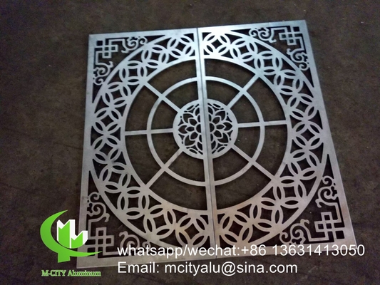 Κίνα προμηθευτής 600x600mm αλουμινίου διάτρητο επένδυση πάνελ για τοίχο διακόσμηση σχήμα κάμψης