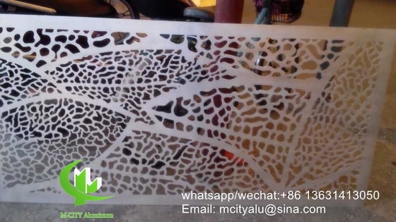 Εικονική οθόνη τεμαχίσματος CNC Τρυπημένο 3mm Πίνακα επένδυσης από μέταλλο αλουμίνιο για τοίχο κουρτίνας