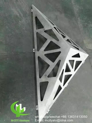 Foshan 5mm χρώμα ξύλου Μεταλλική οθόνη αλουμινίου με laser cut οθόνη οθόνη οθόνη διακόσμηση ξενοδοχείου