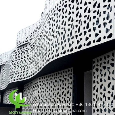 διάτρητο φύλλο οθόνης αλουμινίου laser cut cnc για διακόσμηση τοίχων