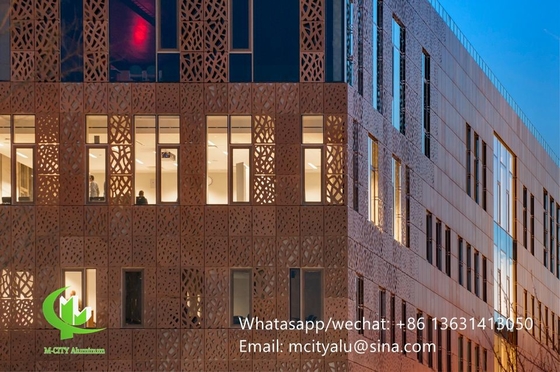 διάτρητο φύλλο οθόνης αλουμινίου laser cut cnc για διακόσμηση τοίχων