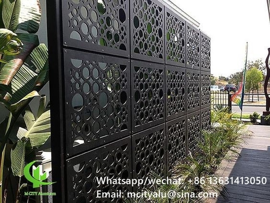 Πίνακα με το laser cut από αλουμίνιο για διακόσμηση φράχτη διατρυμμένο τοίχωμα