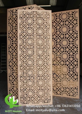Πίνακα με το laser cut από αλουμίνιο για διακόσμηση φράχτη διατρυμμένο τοίχωμα