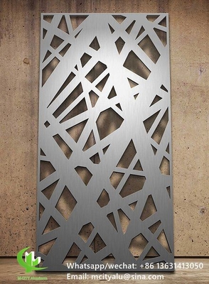Πίνακα με το laser cut από αλουμίνιο για διακόσμηση φράχτη διατρυμμένο τοίχωμα