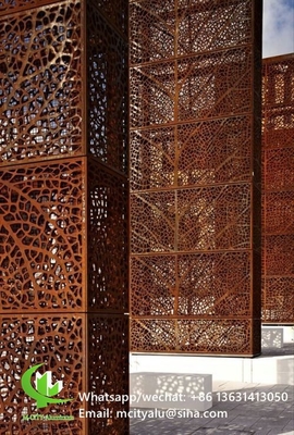 Πίνακα με το laser cut από αλουμίνιο για διακόσμηση φράχτη διατρυμμένο τοίχωμα
